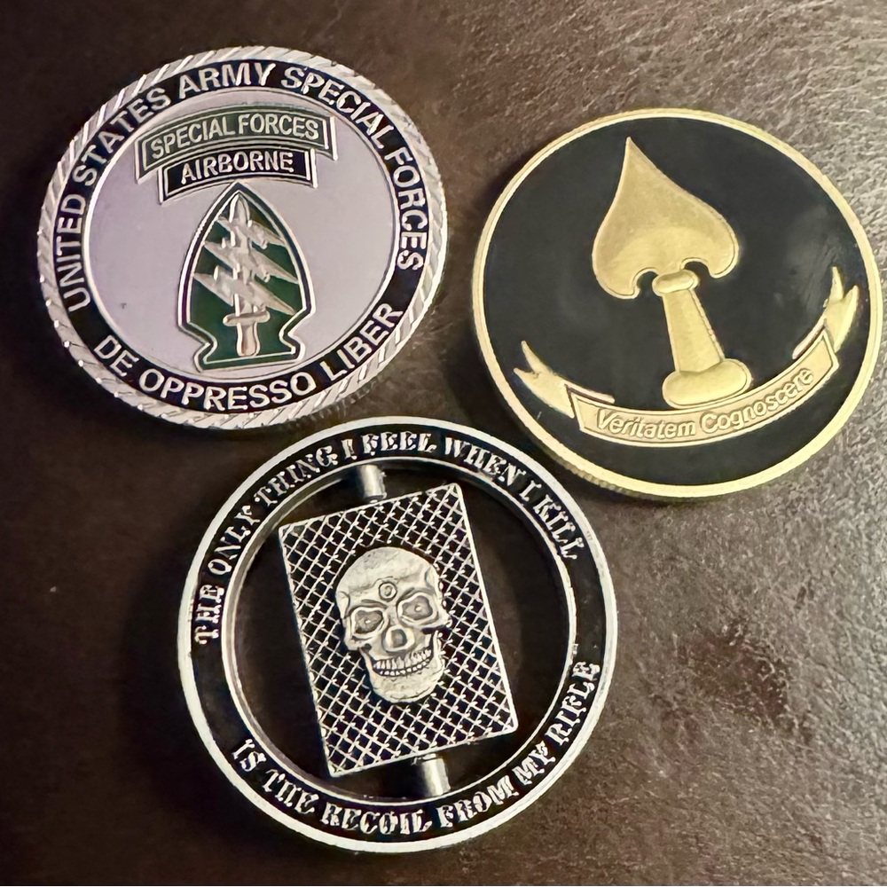 CIA and Tier 1 Military Challenge Coin Set